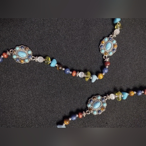 Chaps Turquoise And Multi-Color Beaded Necklace - Picture 5 of 9